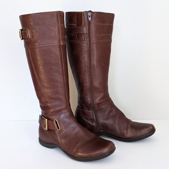 Ecco Hancock Leather Zip Up Winter Boots - Picture 4 of 11